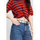 CAMISETA CON NUDO A RAYAS MUJER ESPRIT