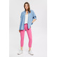 PANTALÓN ELÁSTICO DE ALGODÓN MUJER ESPRIT