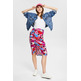 FALDA MIDI CON FRUNCES MUJER ESPRIT