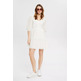 VESTIDO ACAMPANADO CON BORDADO CALADO MUJER ESPRIT