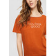 CAMISETA EN ALGODÓN ECOLÓGICO CON MENSAJE MUJER ESPRIT