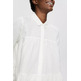 BLUSA CON VOLANTES EN MEZCLA DE LINO MUJER ESPRIT