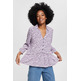 BLUSA CON VOLANTES Y ESTAMPADO FLORAL MUJER ESPRIT