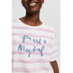 CAMISETA A RAYAS CON ESTAMPADO MUJER ESPRIT