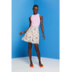 MINIFALDA FLORAL CON TEXTURA MUJER ESPRIT