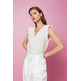 BLUSA SIN MANGAS EN MEZCLA DE LINO MUJER ESPRIT