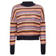 JERSEY CORTO DE MALLA A RAYAS MUJER ESPRIT