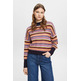JERSEY CORTO DE MALLA A RAYAS MUJER ESPRIT