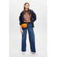 JERSEY CORTO DE MALLA A RAYAS MUJER ESPRIT