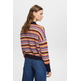 JERSEY CORTO DE MALLA A RAYAS MUJER ESPRIT