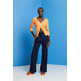 PANTALÓN DE LINO DE CORTE ANCHO MUJER ESPRIT