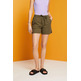 PANTALÓN CORTO CASUAL CON CINTURA ELÁSTICA MUJER ESPRIT