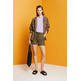 PANTALÓN CORTO CASUAL CON CINTURA ELÁSTICA MUJER ESPRIT