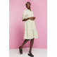 MINIVESTIDO CAMISERO EN MEZCLA DE LINO MUJER ESPRIT