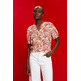 BLUSA FLORAL CON ABERTURA EN EL CUELLO MUJER ESPRIT