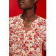 BLUSA FLORAL CON ABERTURA EN EL CUELLO MUJER ESPRIT