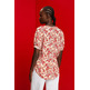 BLUSA FLORAL CON ABERTURA EN EL CUELLO MUJER ESPRIT