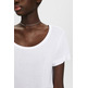 CAMISETA DE VISCOSA CON CUELLO REDONDO Y ANCHO MUJER ESPRIT