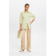 PANTALÓN WIDE LEG DE LINO CON CINTURÓN MUJER ESPRIT