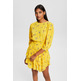 VESTIDO CON FALDA DE VOLANTES MUJER ESPRIT