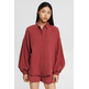 CAMISA OVERSIZE CON EFECTO ARRUGADO MUJER ESPRIT