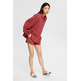 CAMISA OVERSIZE CON EFECTO ARRUGADO MUJER ESPRIT