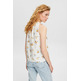 BLUSA CON ESTAMPADO FLORAL EN MEZCLA DE LINO MUJER ESPRIT