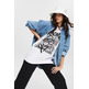 CAMISETA OVERSIZE ESTAMPADA MUJER ESPRIT