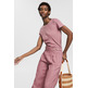 PANTALÓN TOBILLERO DE LINO MUJER ESPRIT