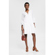VESTIDO CON ENCAJE CALADO Y BORDADO MUJER ESPRIT