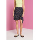MINIFALDA FRUNCIDA DE VISCOSA MUJER ESPRIT