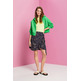 MINIFALDA FRUNCIDA DE VISCOSA MUJER ESPRIT