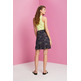 MINIFALDA FRUNCIDA DE VISCOSA MUJER ESPRIT