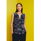 BLUSA SIN MANGAS EN MEZCLA DE LINO MUJER ESPRIT