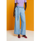 PANTALÓN DE PERNERA ANCHA CON LAZADA MUJER ESPRIT