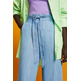PANTALÓN DE PERNERA ANCHA CON LAZADA MUJER ESPRIT