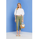 PANTALÓN CAPRI EN ALGODÓN ECOLÓGICO MUJER ESPRIT