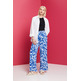 PANTALÓN ANCHO ESTAMPADO MUJER ESPRIT