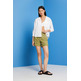 SHORTS DE SARGA DE TIRO ALTO MUJER ESPRIT