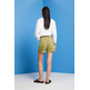 SHORTS DE SARGA DE TIRO ALTO MUJER ESPRIT