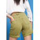 SHORTS DE SARGA DE TIRO ALTO MUJER ESPRIT