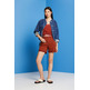SHORTS DE SARGA DE TIRO ALTO MUJER ESPRIT
