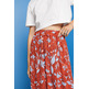 FALDA MIDI CON BAJO AVOLANTADO MUJER ESPRIT