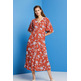 VESTIDO MIDI CON ESTAMPADO ALLOVER MUJER ESPRIT