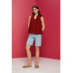 BLUSA SIN MANGAS EN MEZCLA DE VISCOSA MUJER ESPRIT