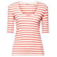 CAMISETA DE CANALÉ CON DISEÑO DE RAYAS MUJER ESPRIT