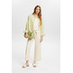 PANTALÓN CULOTTE CROP EN MEZCLA DE ALGODÓN Y LINO MUJER ESPRIT