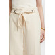 PANTALÓN CULOTTE CROP EN MEZCLA DE ALGODÓN Y LINO MUJER ESPRIT