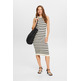 VESTIDO MIDI SIN MANGAS A RAYAS MUJER ESPRIT