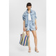 SHORT VAQUERO CON EFECTOS ROTOS MUJER ESPRIT